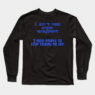 Mental Health Awareness - anger management Long Sleeve T-Shirt